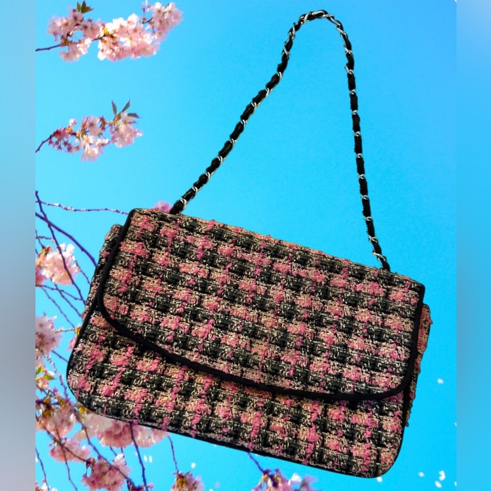 Realities Vintage Y2K Tweed Crossbody Bag